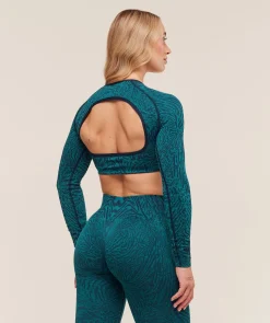 Adapt Animal Long Sleeve Crop Top