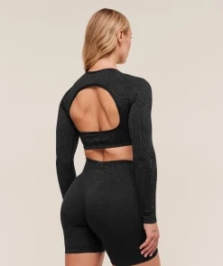 Adapt Animal Long Sleeve Crop Top