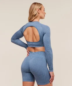 Adapt Animal Long Sleeve Crop Top
