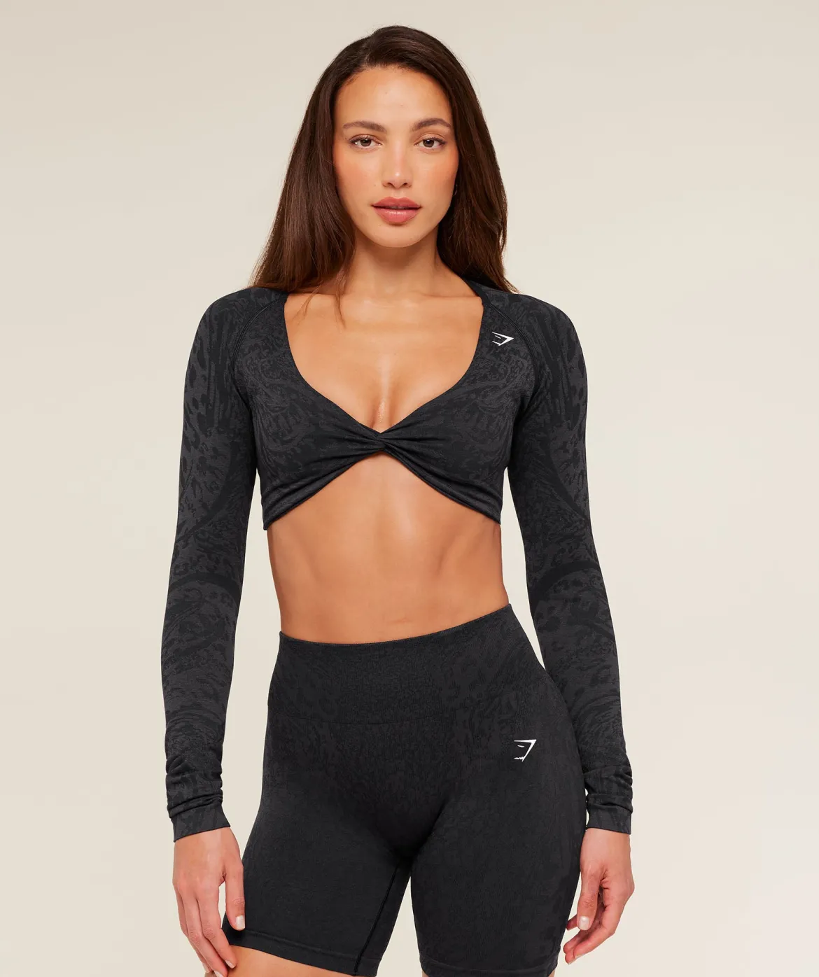 Adapt Animal X Whitney Long Sleeve Crop Top