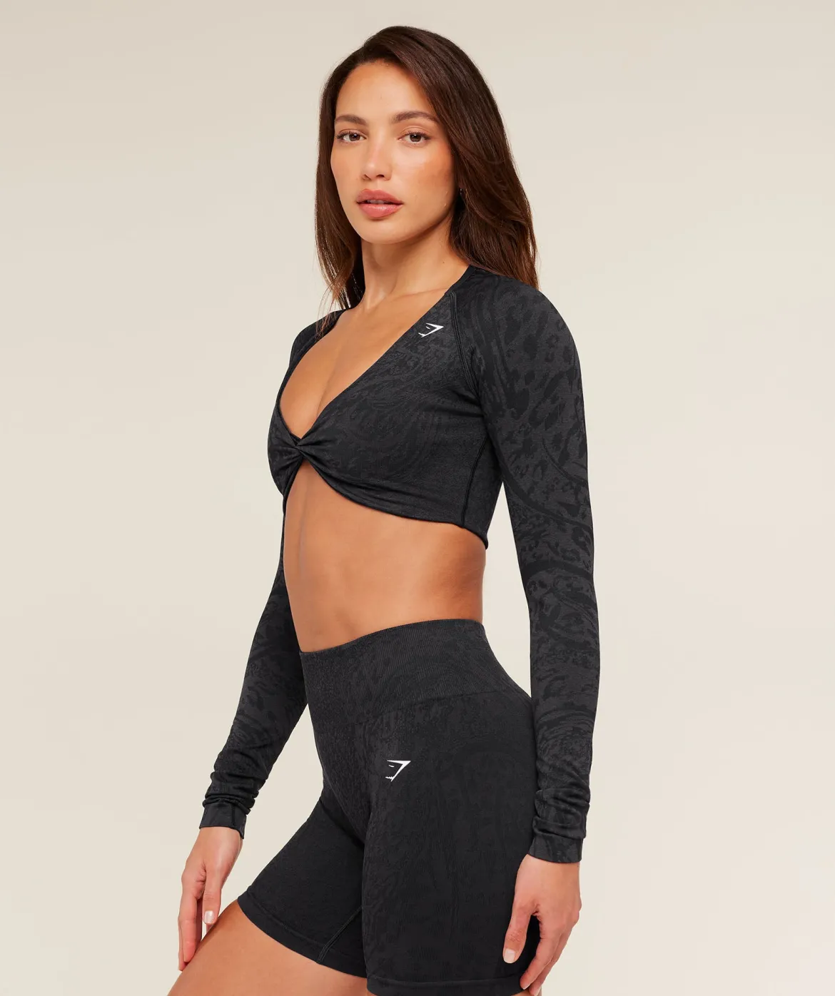 Adapt Animal X Whitney Long Sleeve Crop Top