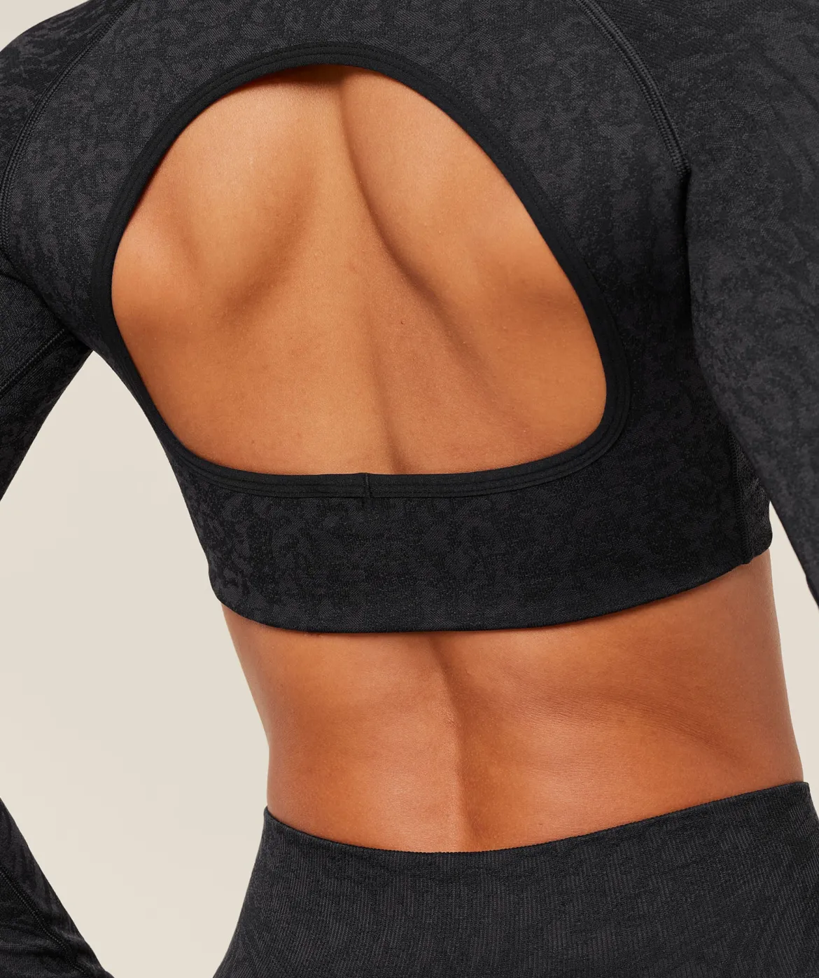 Adapt Animal X Whitney Long Sleeve Crop Top