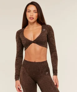 Adapt Animal X Whitney Long Sleeve Crop Top