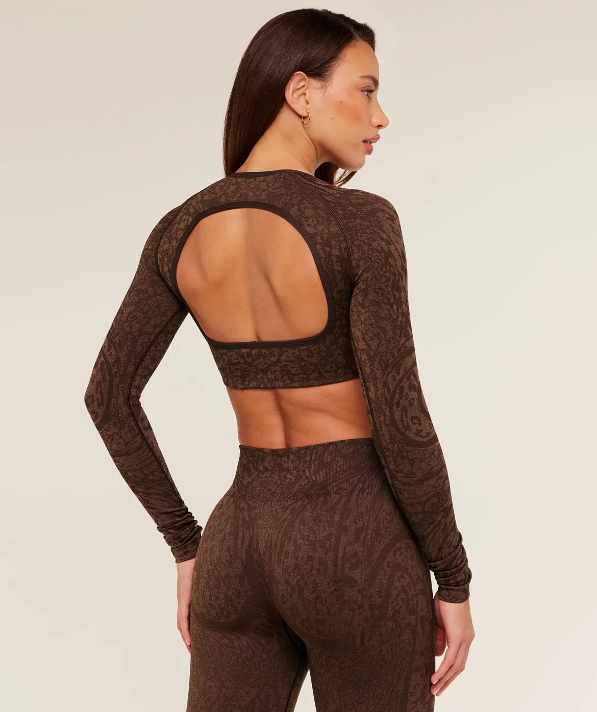 Adapt Animal X Whitney Long Sleeve Crop Top