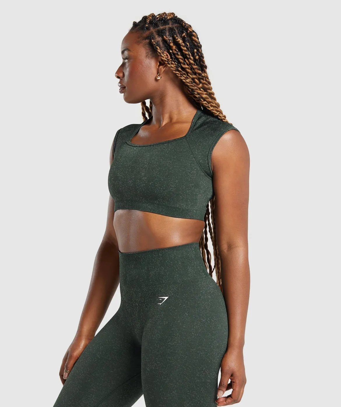 Adapt Fleck Seamless Crop Top