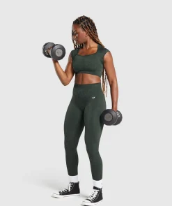 Adapt Fleck Seamless Crop Top