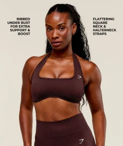 Adapt Fleck x Whitney Halterneck Sports Bra