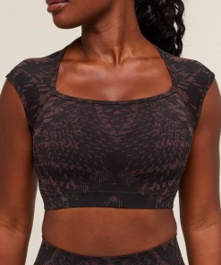 Adapt Houndstooth Midi Top