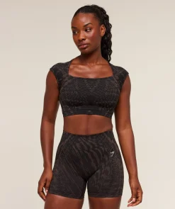Adapt Houndstooth Midi Top