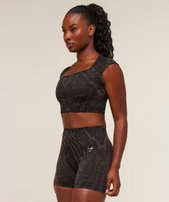 Adapt Houndstooth Midi Top