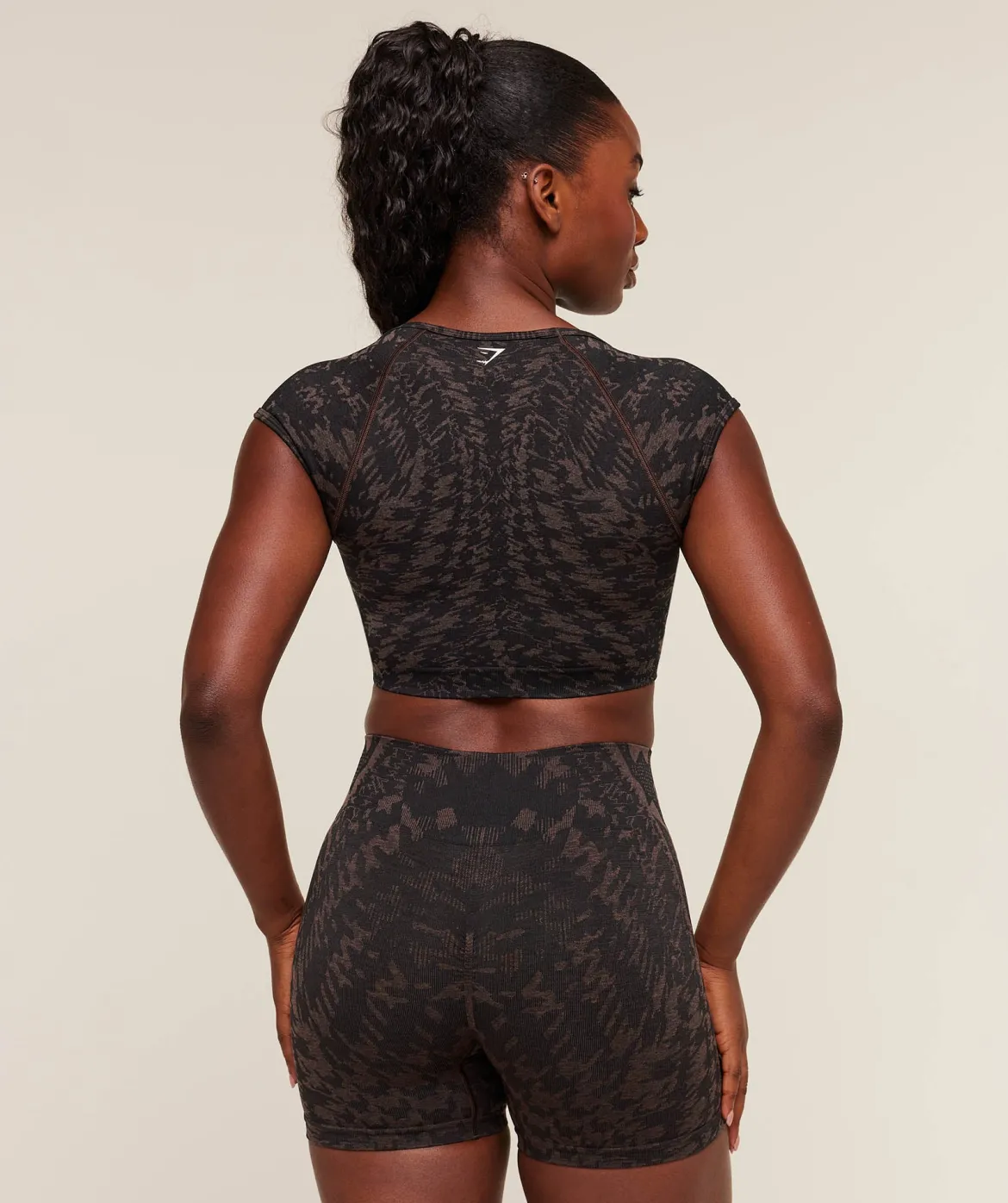 Adapt Houndstooth Midi Top