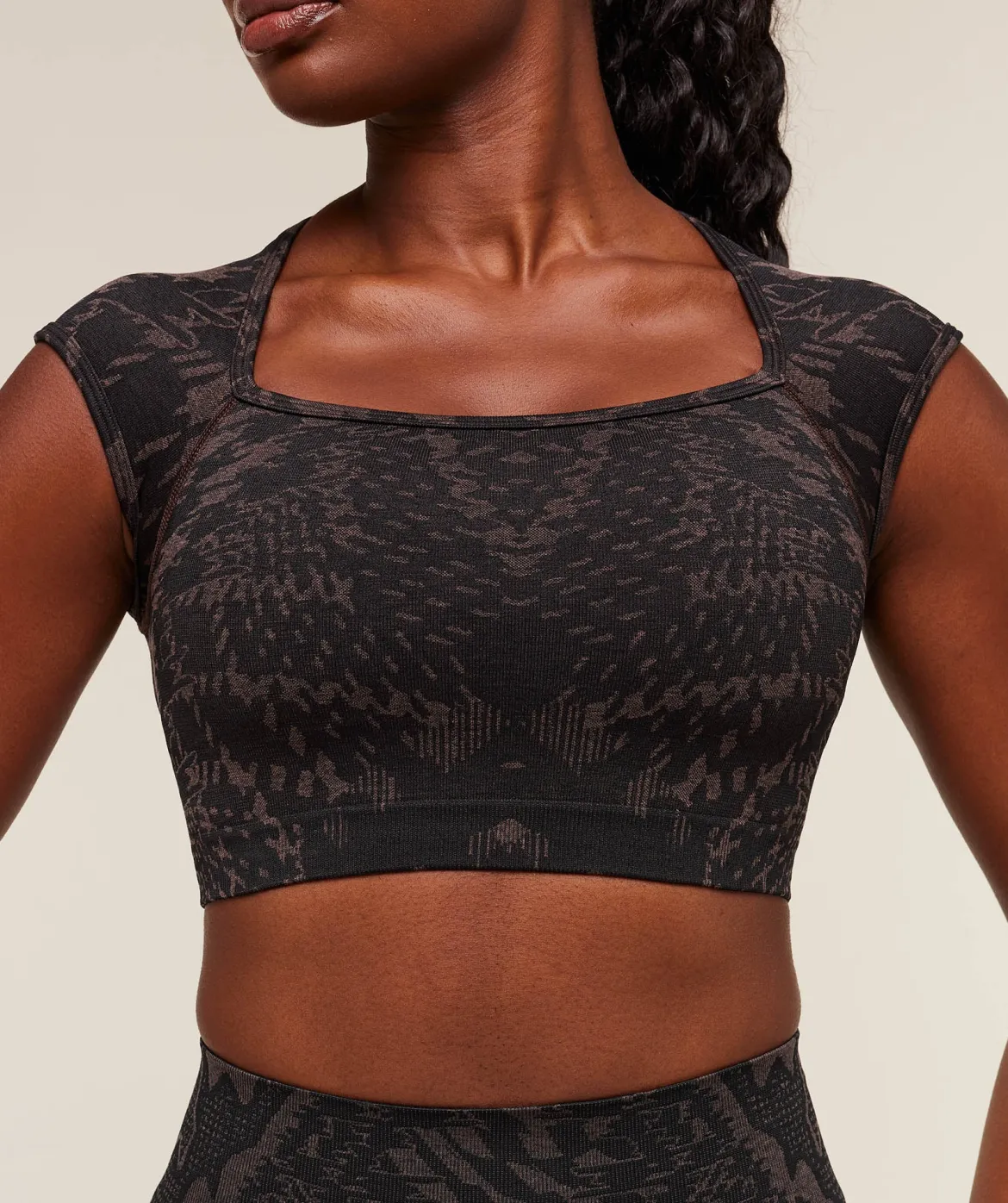 Adapt Houndstooth Midi Top