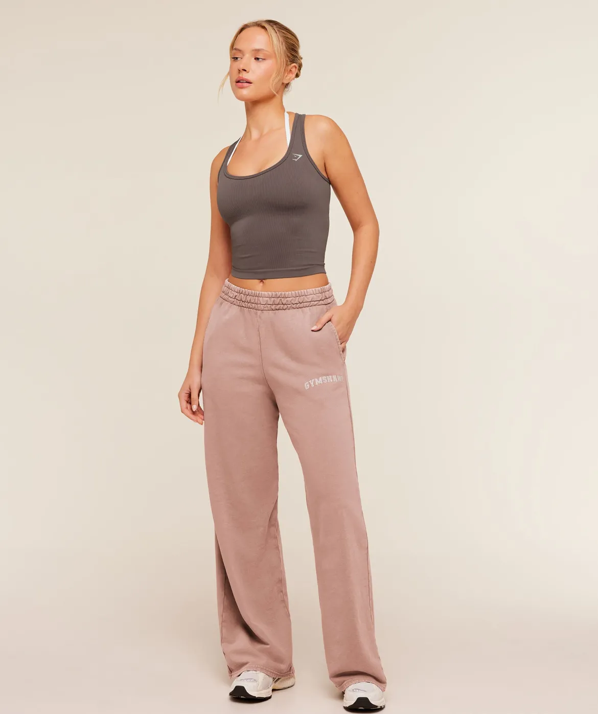 Chainstitch Graphic Wide Leg Joggers