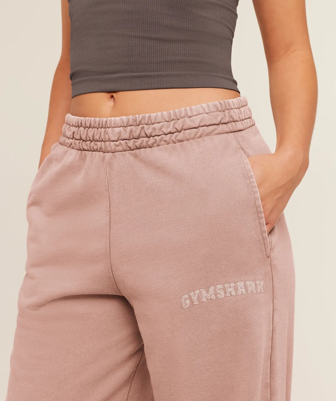 Chainstitch Graphic Wide Leg Joggers