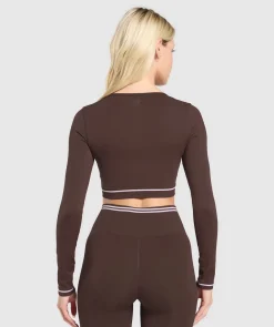 Contrast Seamless Crop Top