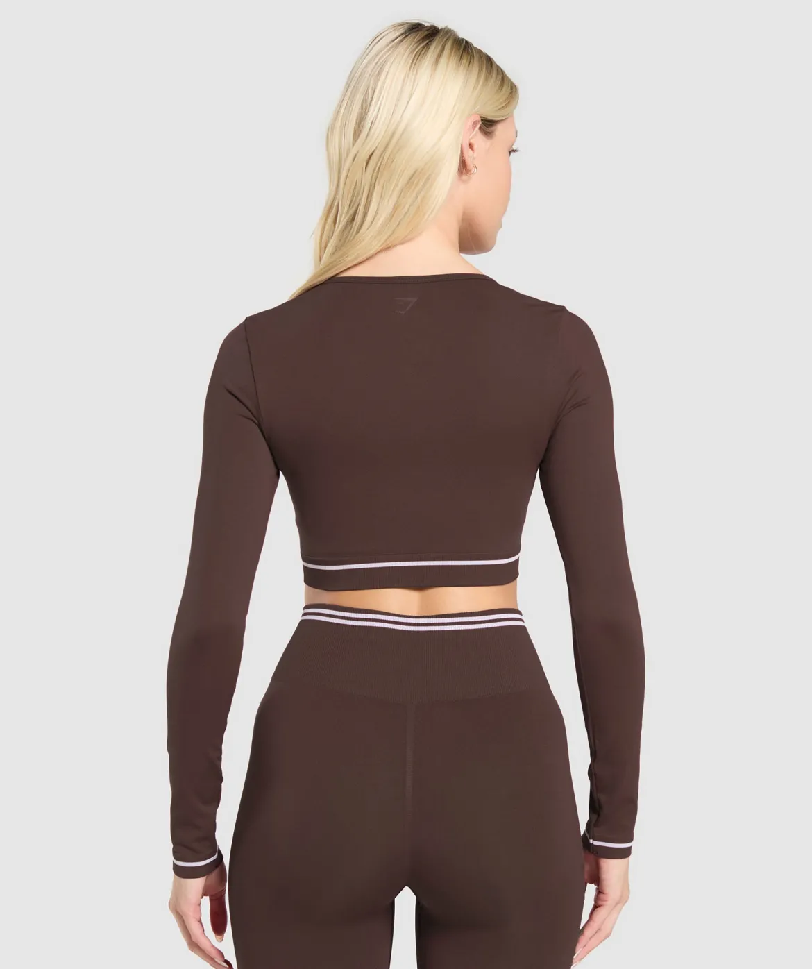 Contrast Seamless Crop Top