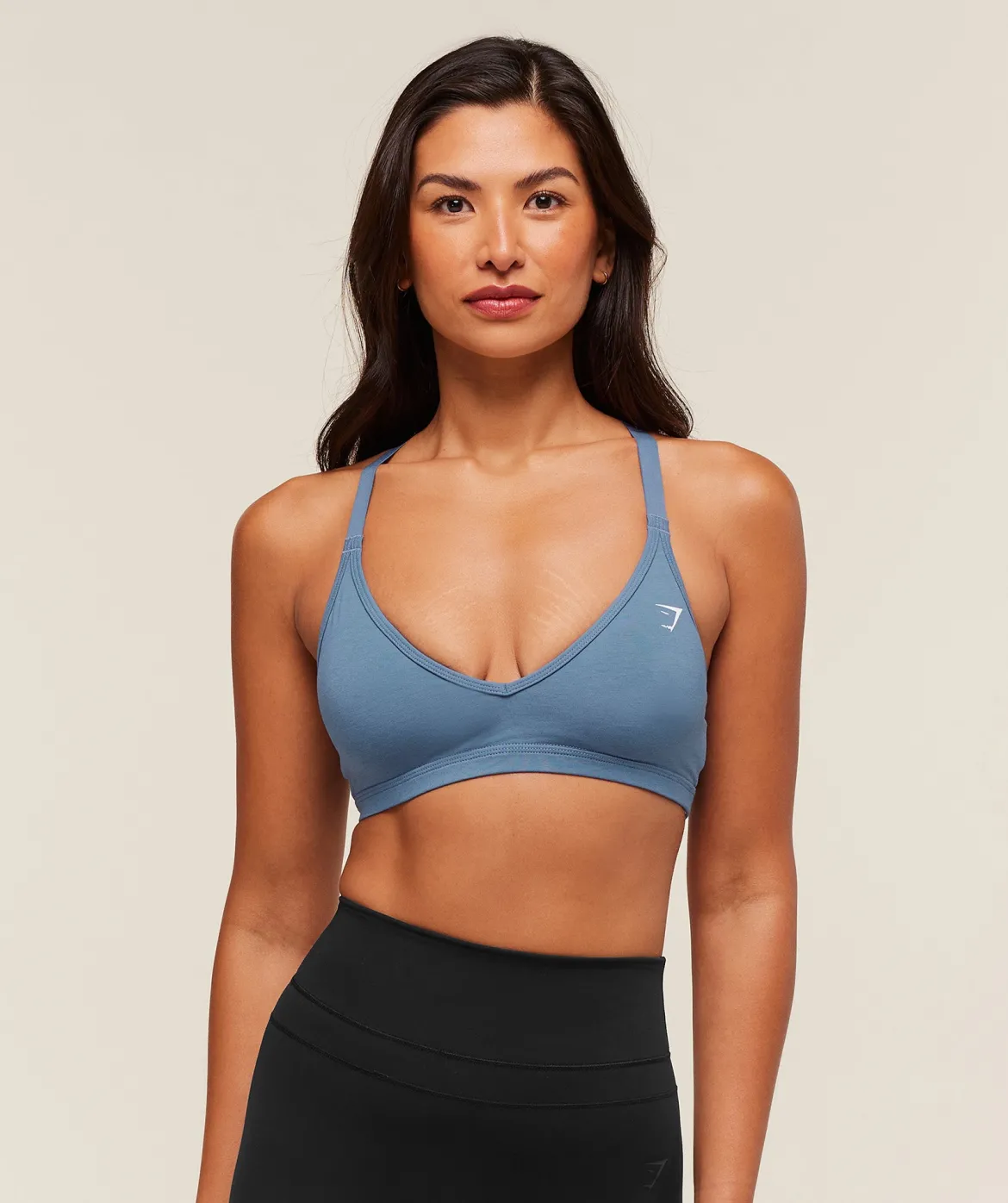 Cotton Blend Racerback Sports Bra