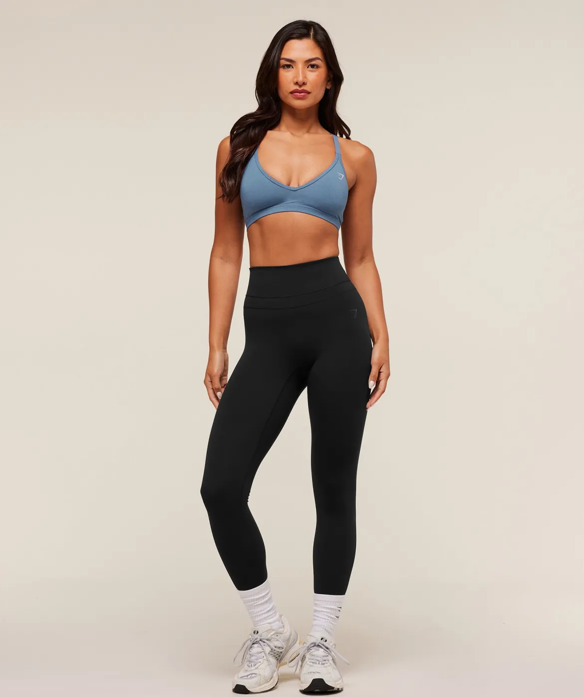 Cotton Blend Racerback Sports Bra