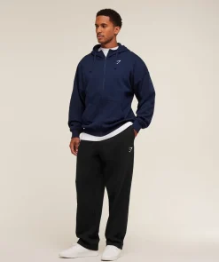 Crest Oversized Zip Up Hoodie