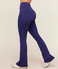 Crossover Back Flared Leggings