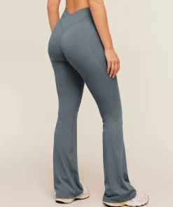 Crossover Back Flared Leggings