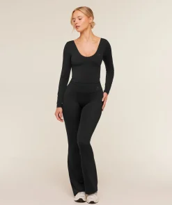 Crossover Back Long Sleeve Top