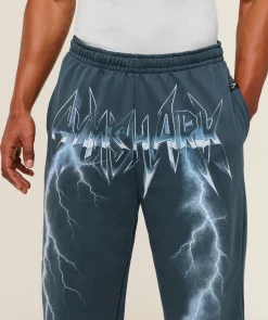 Eagle Band Style Graphic Straight Leg Pants