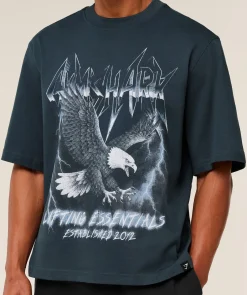 Eagle Band Style Graphic T-Shirt
