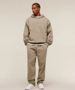 Embossed Straight Leg Joggers