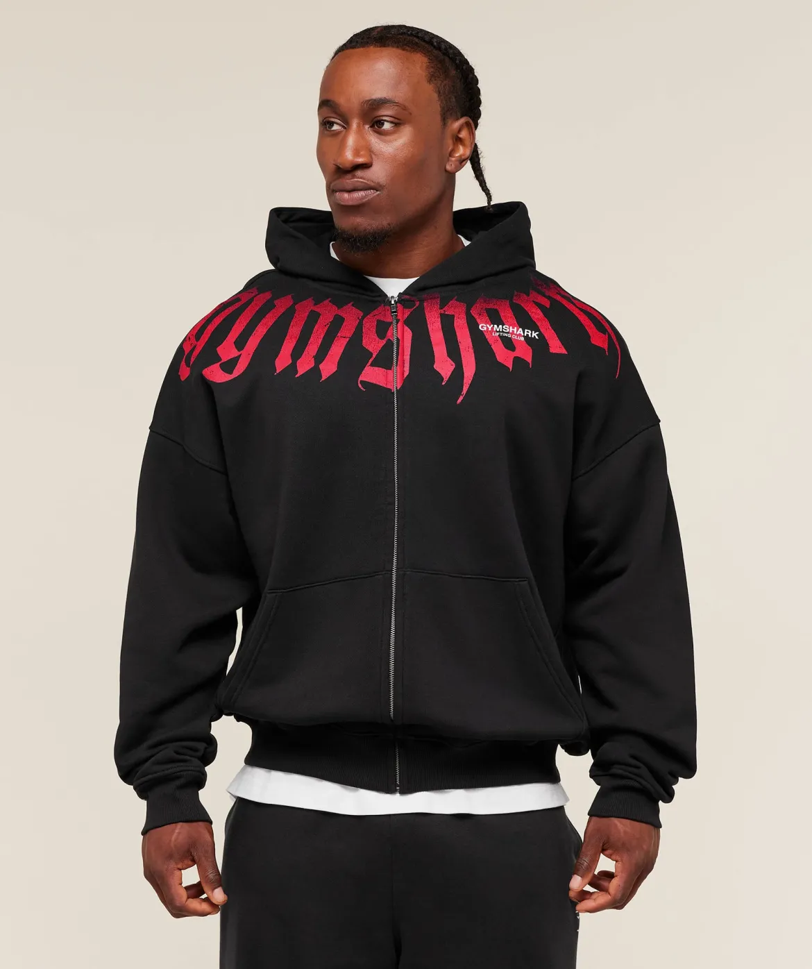 Fade Graphic Zip Up Hoodie