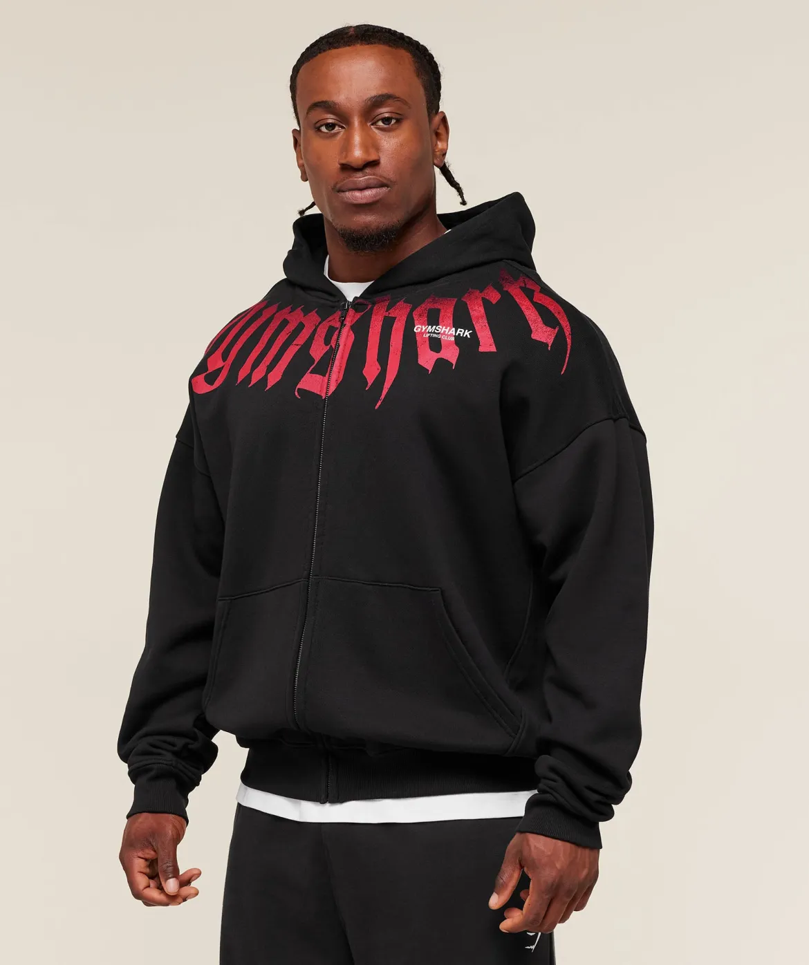 Fade Graphic Zip Up Hoodie