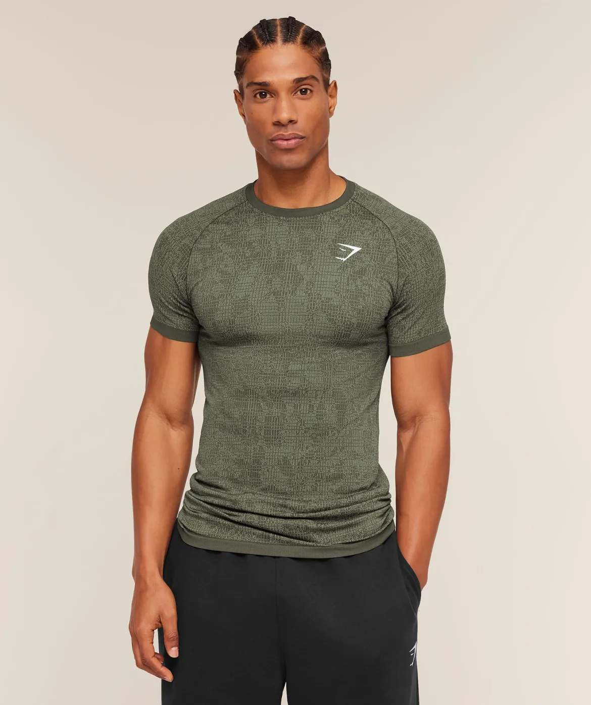 Geo Seamless Grid T-Shirt