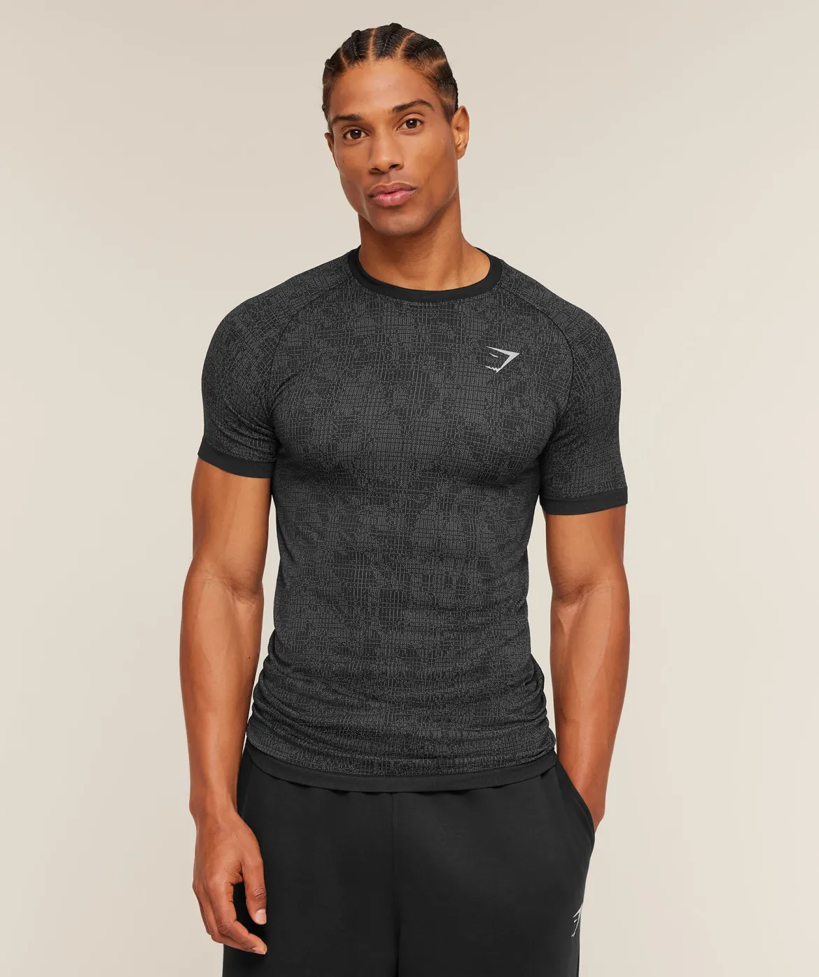 Geo Seamless Grid T-Shirt