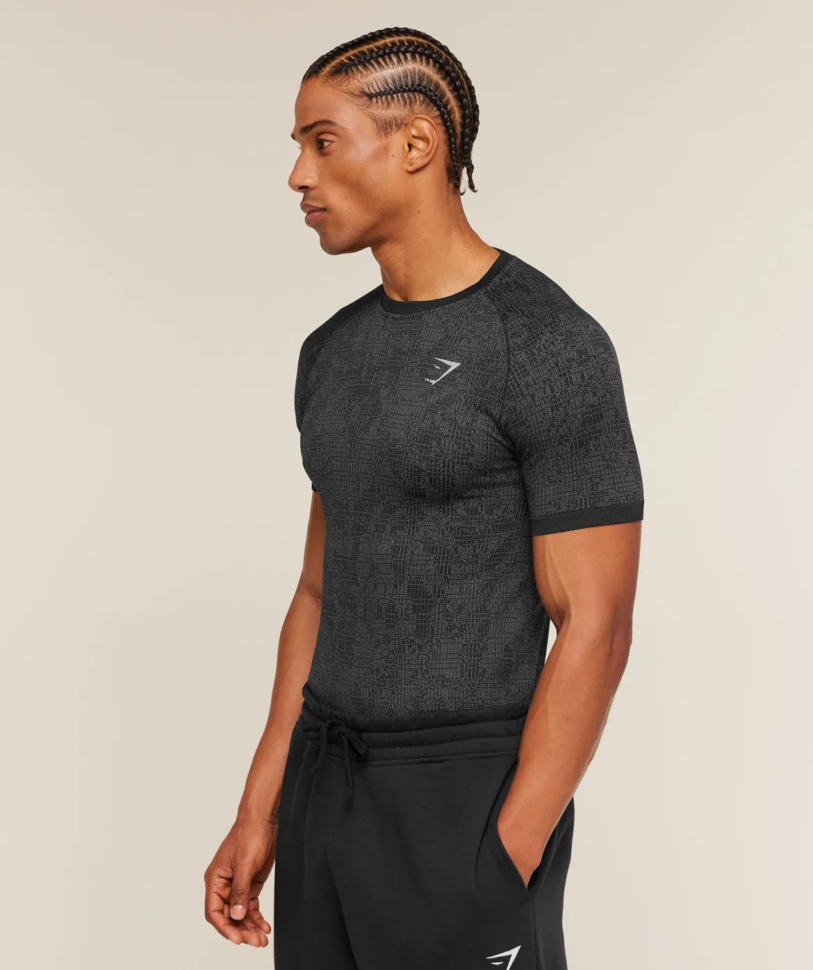 Geo Seamless Grid T-Shirt
