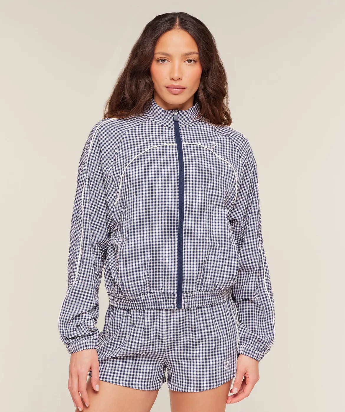 Gingham Track Jacket