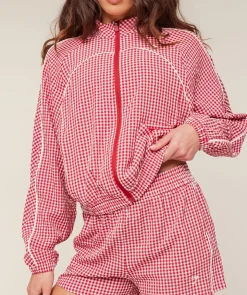 Gingham Track Jacket