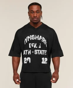 Graphic Mesh Oversized T-Shirt