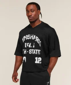Graphic Mesh Oversized T-Shirt