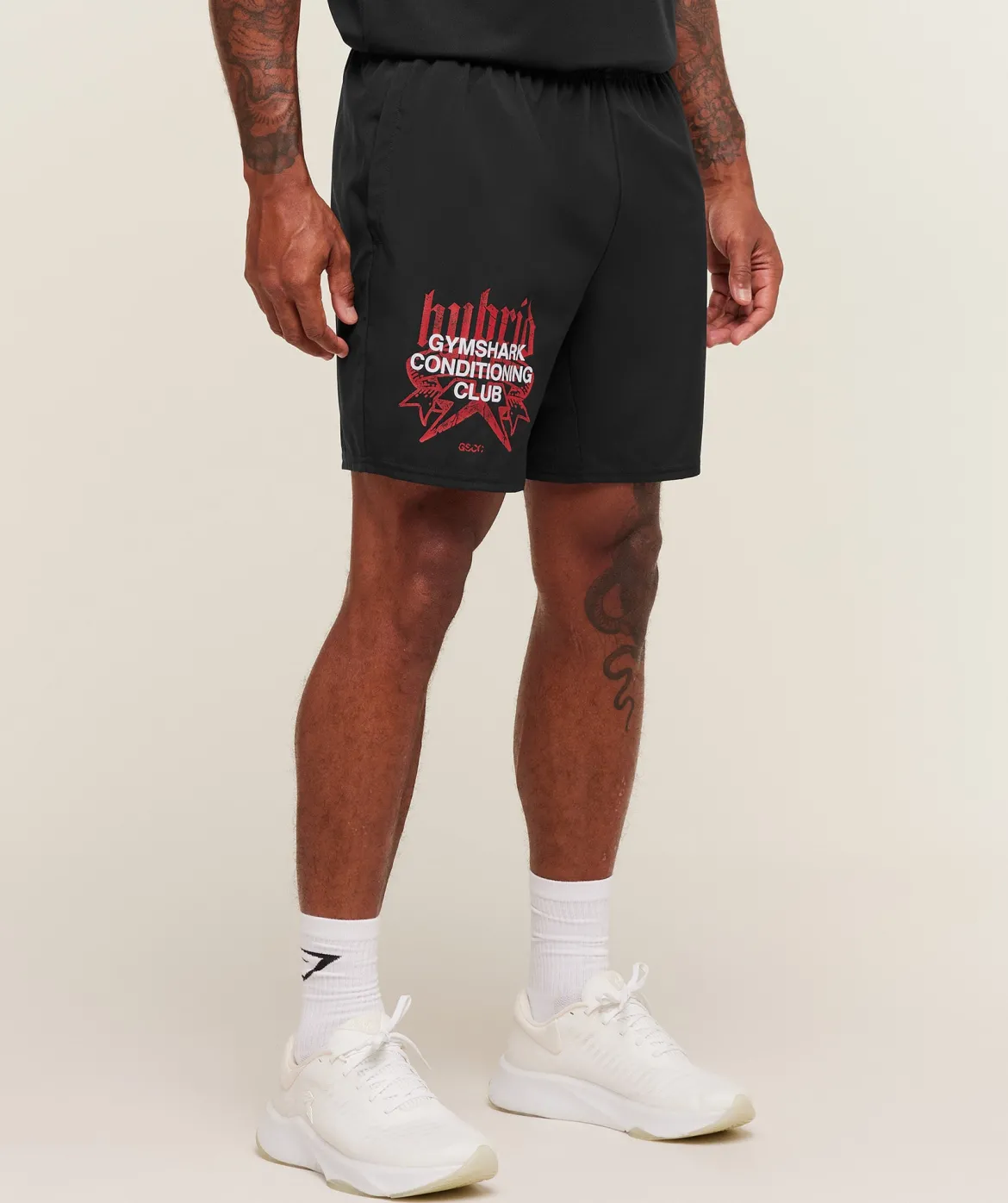 Hybrid Graphic 7" Shorts