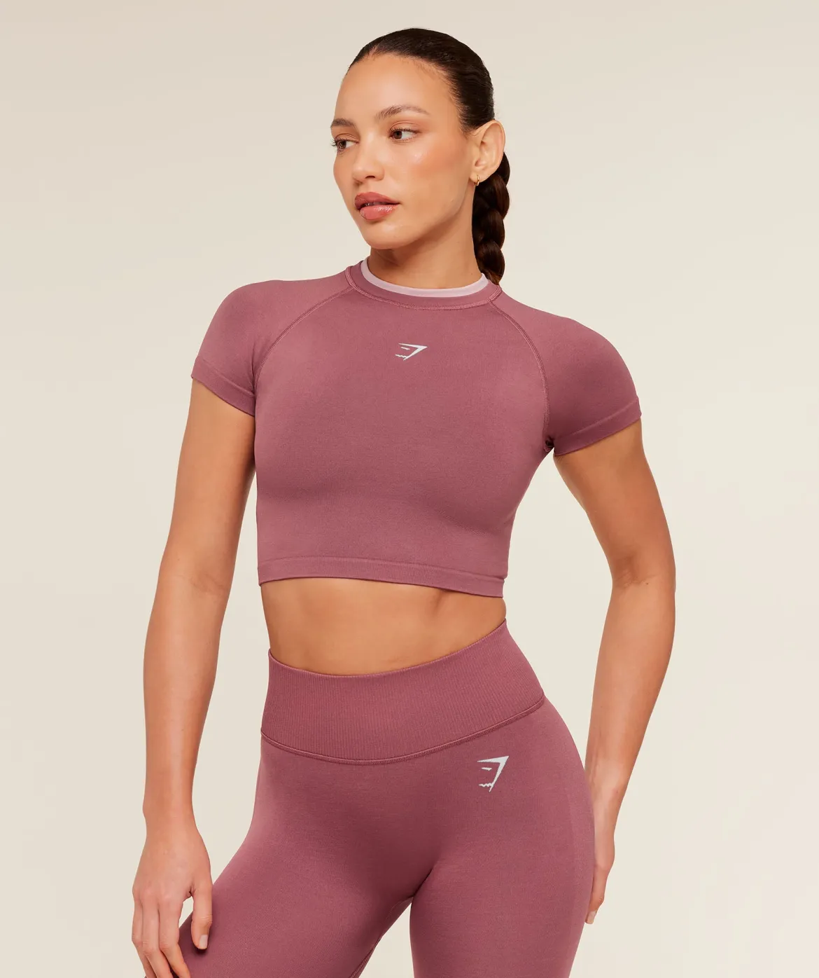Interval Seamless Short Sleeve Crop Top
