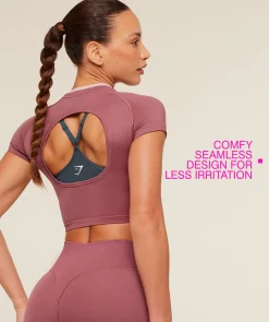 Interval Seamless Short Sleeve Crop Top