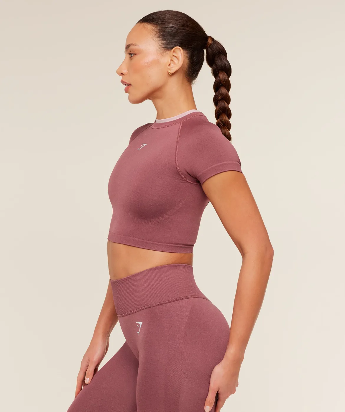 Interval Seamless Short Sleeve Crop Top