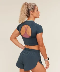 Interval Seamless Short Sleeve Crop Top
