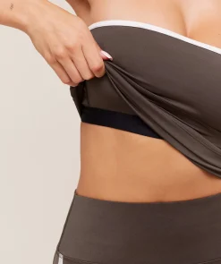 Piping Bandeau With Shelf