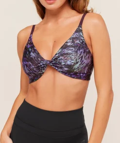 Printed Twist Front Bralette