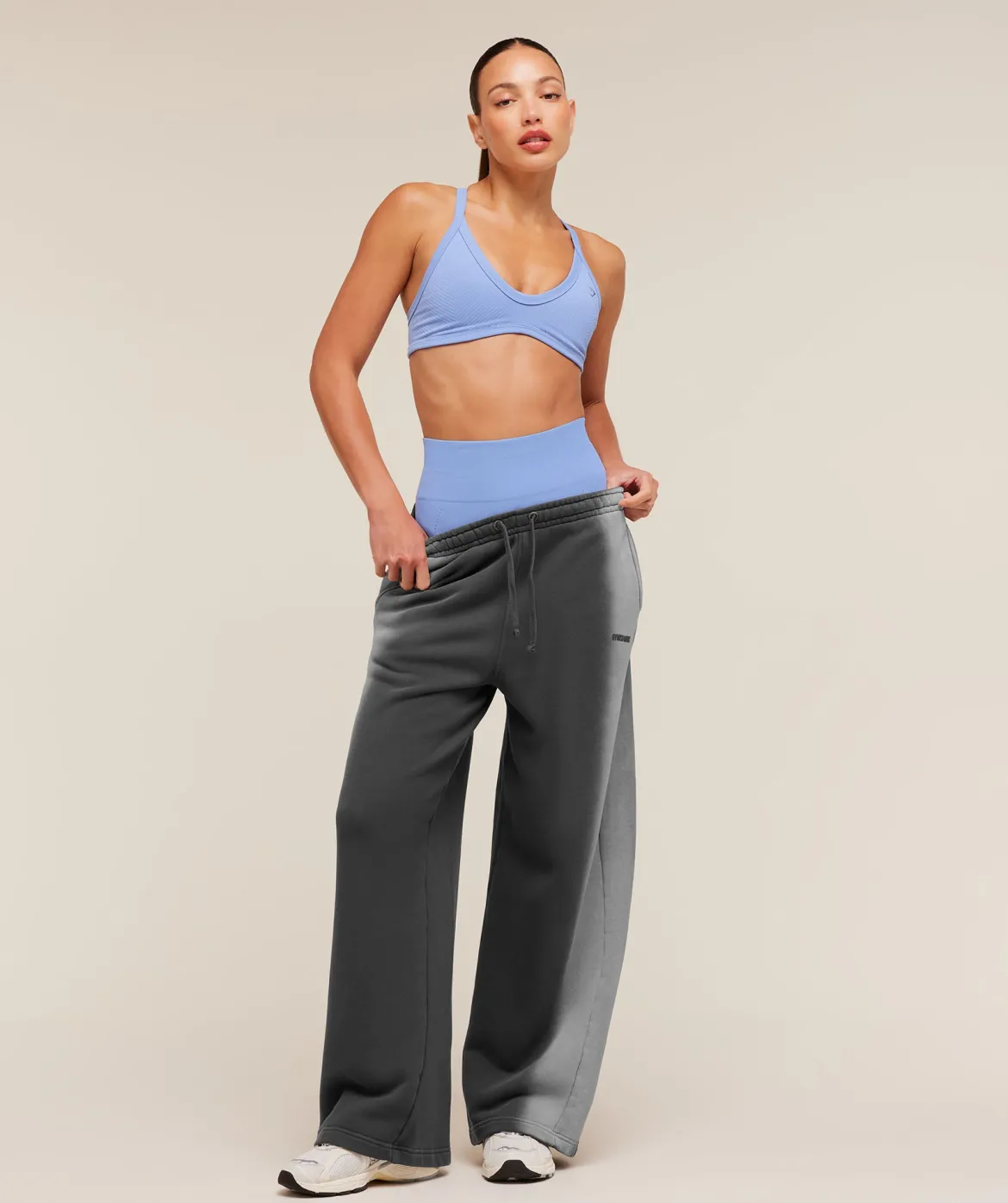 Pump Washed Straight Leg Joggers