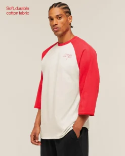 Retro Collegiate 3/4 Sleeve T-Shirt