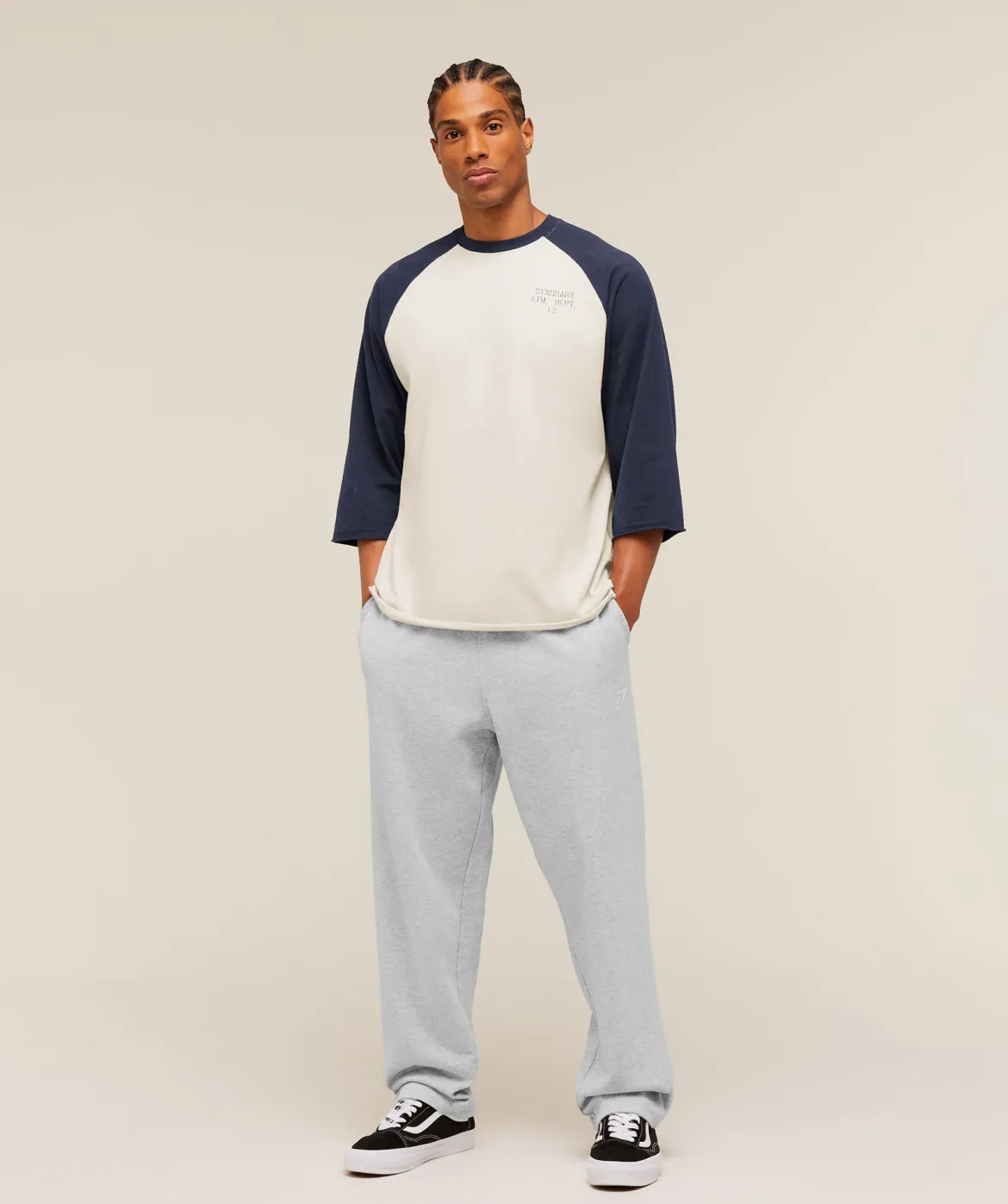 Retro Collegiate 3/4 Sleeve T-Shirt