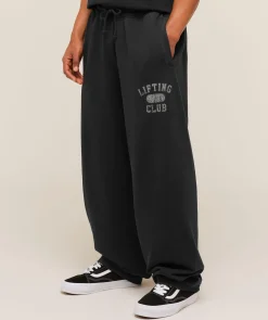 Retro Collegiate Graphic Wide Leg Pants