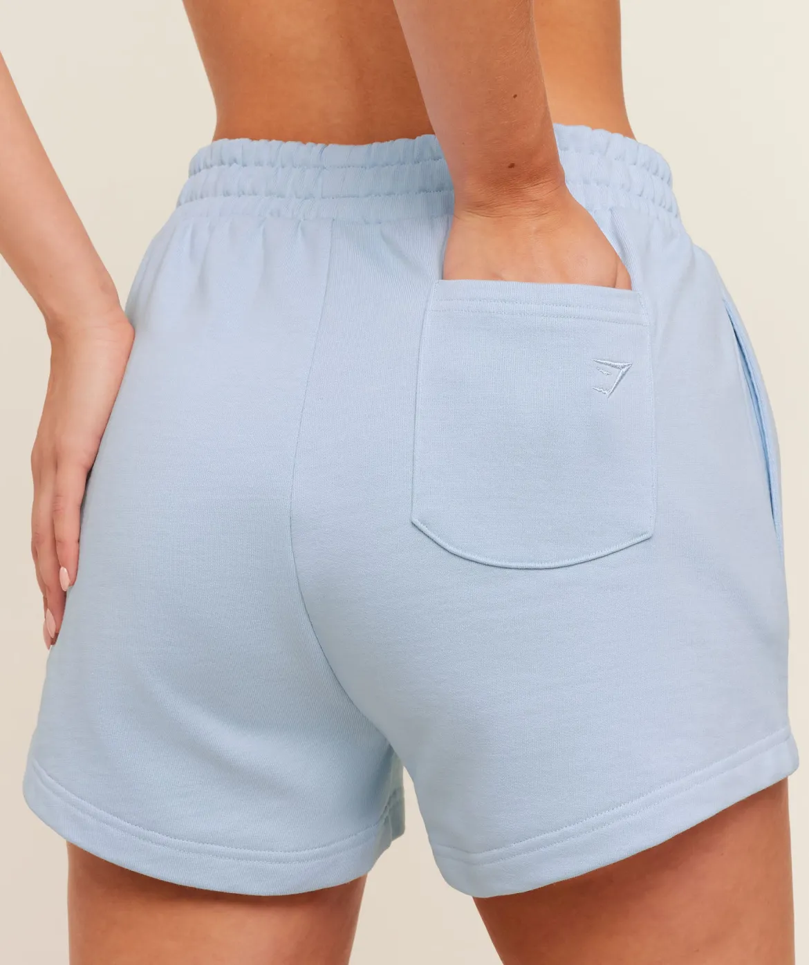 Script Embroidery Shorts